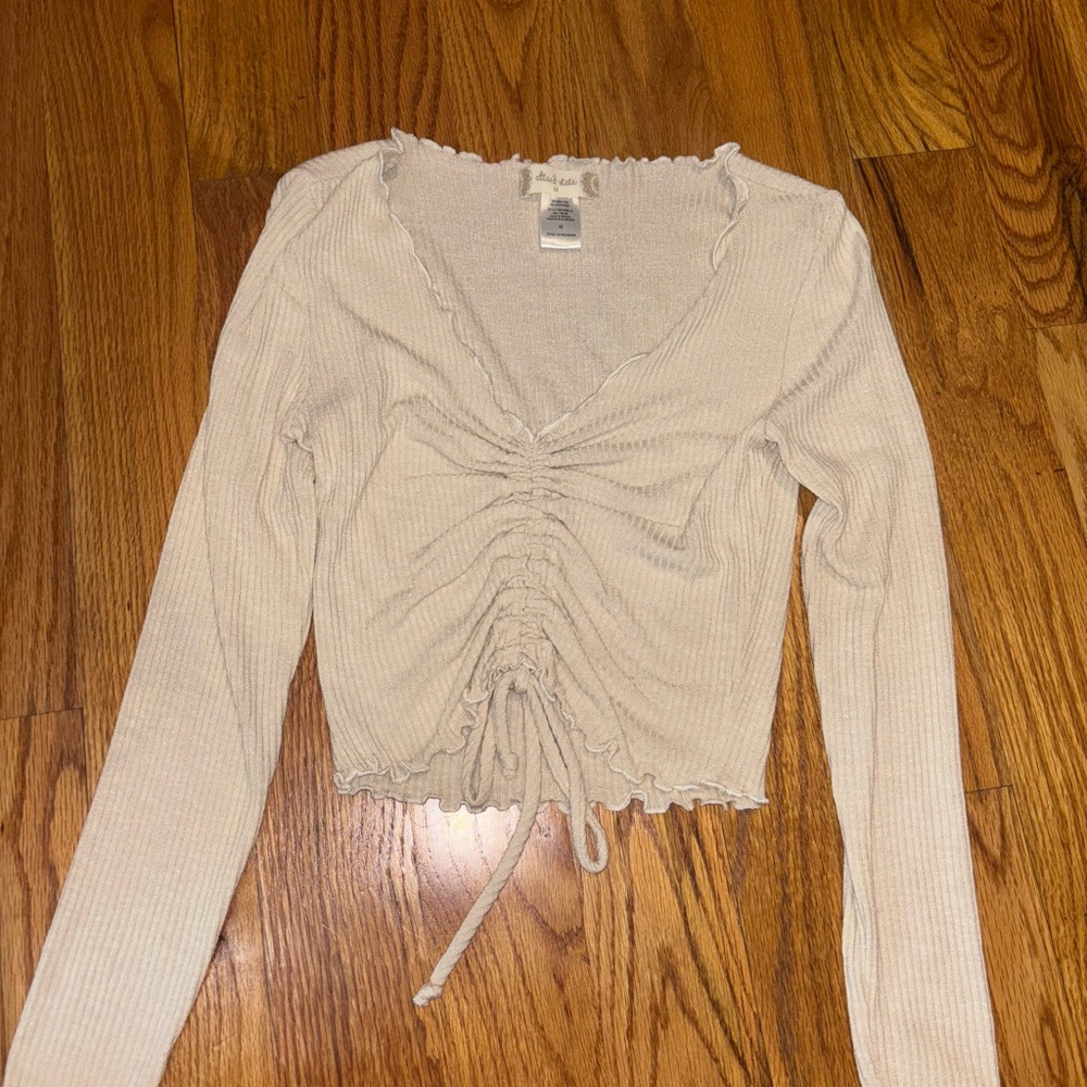 Altard State Cream Cinched Top